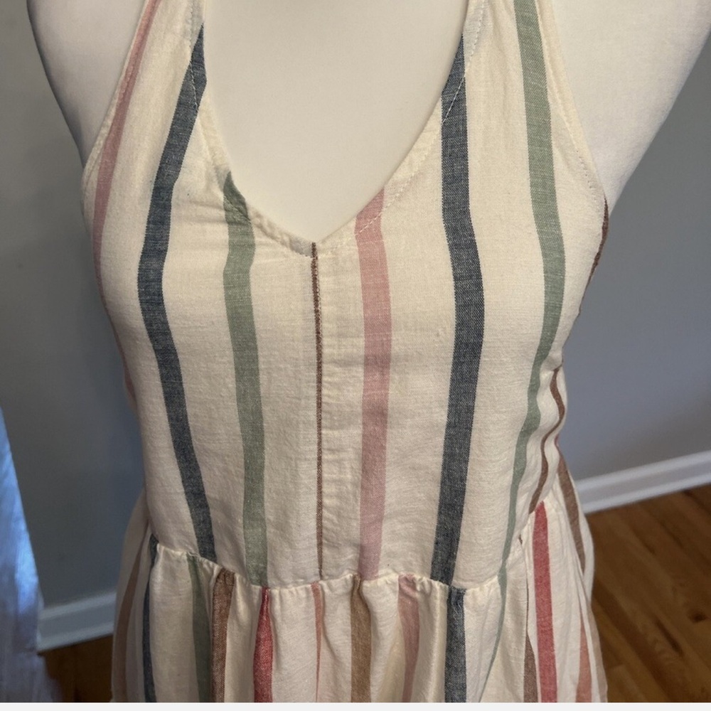 American Eagle Outfitters Multicolor Striped Backless Dress size Large - Picture 2 of 5